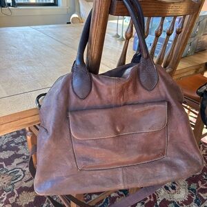 Constanza Rota Brown Leather Tote Bag